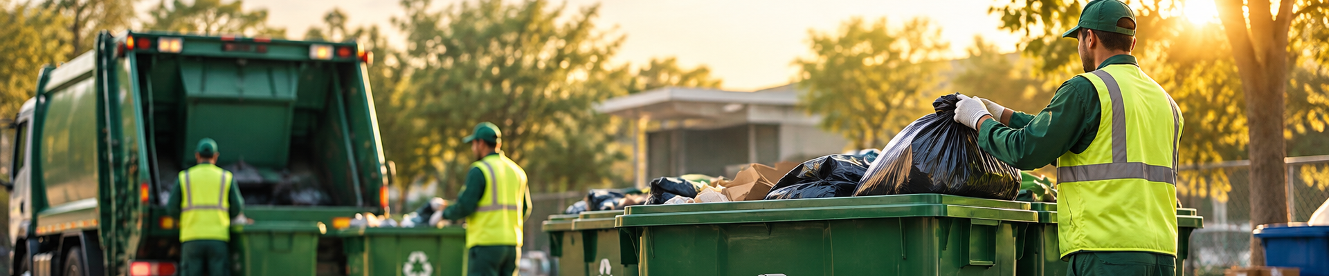 Stacks of industrial waste barrels at sunset