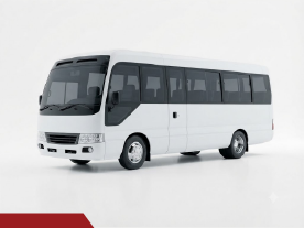 Toyota Coaster style minibus available for rent in Saudi Arabia