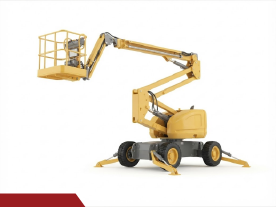 Articulated boom manlift available for rent in Saudi Arabia